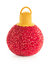 Merry Bauble Sequin Small Pillow, Ruby - Ruby