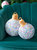 Merry Bauble Sequin Small Pillow, White