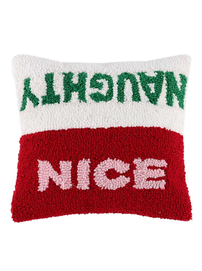 "Naughty/Nice" Pillow