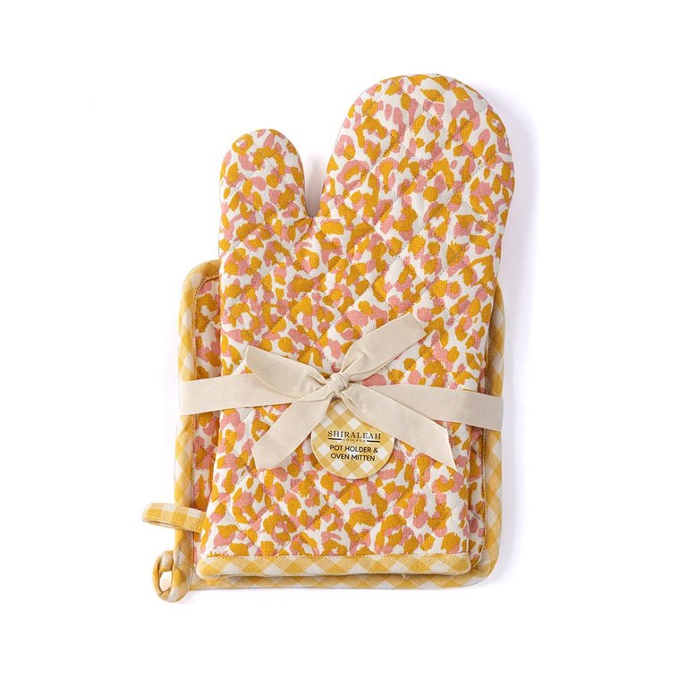 Nora Pot Holder And Oven Mitten Set