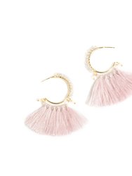 Palma Hoop Earrings, Blush - Blush