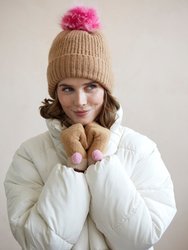 Pick-A-Pom Hat, Camel - Camel