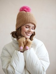 Pick-A-Pom Hat, Camel