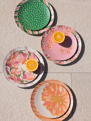 Primavera Set Of 4 Hearts Print Appetizer Plates