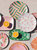 Primavera Set Of 4 Weave Print Dinner Plates