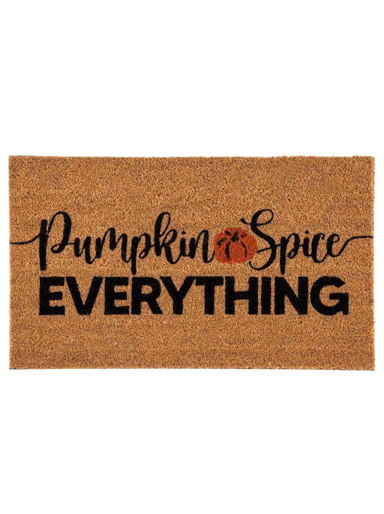 "Pumpkin Spice Everything" Doormat