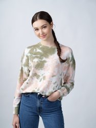 Rae Tie Dye Sweatshirt, Green