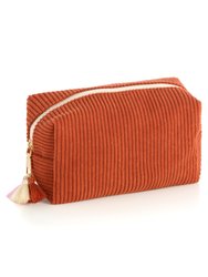 Roux Boxy Zip Pouch, Rust - Rust