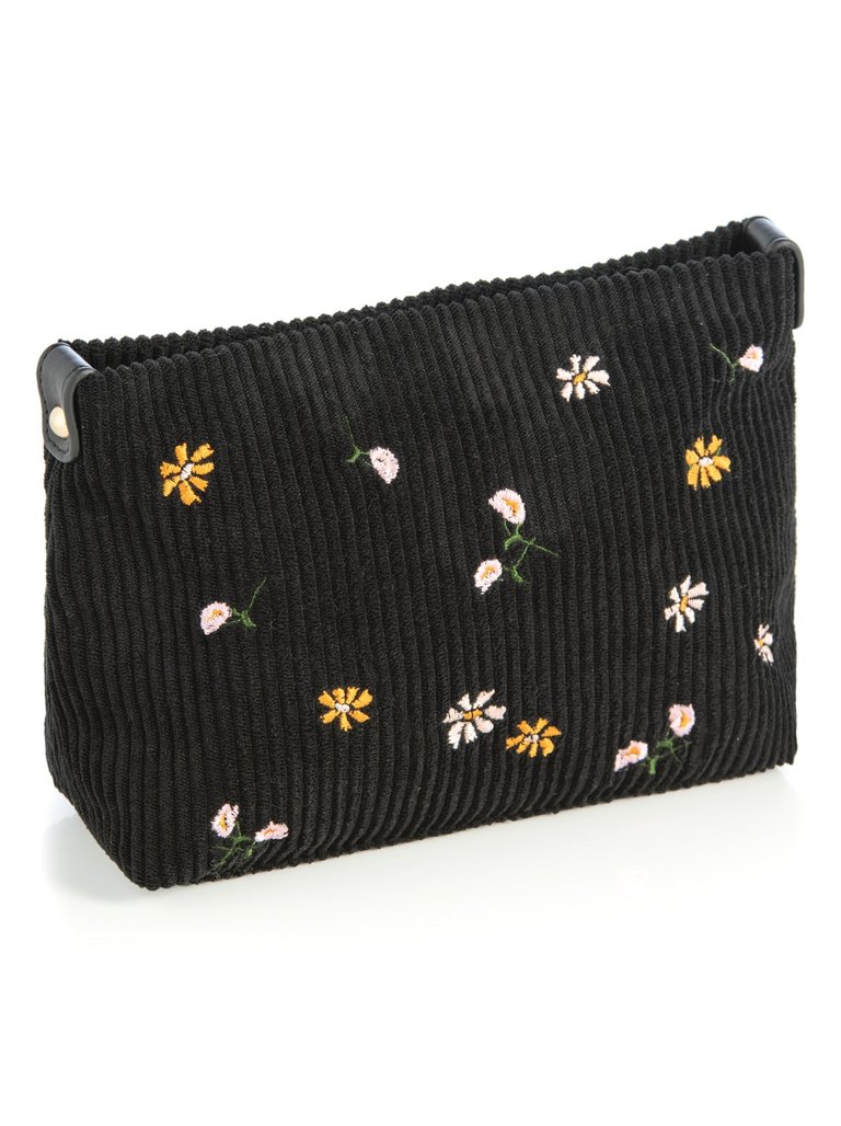 Roux Zip Pouch, Black - Black