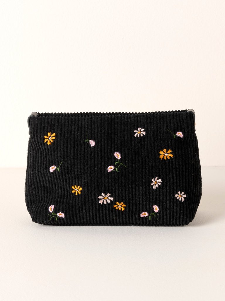 Roux Zip Pouch, Black