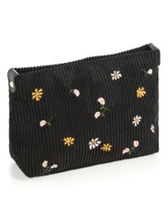 Roux Zip Pouch, Black - Black