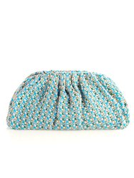 Salerno Clutch, Turquoise