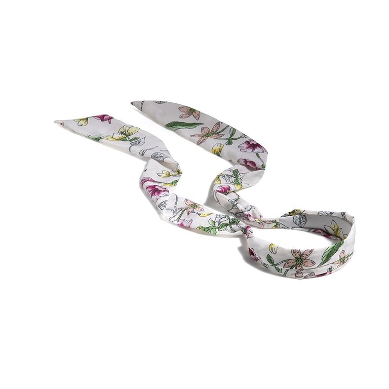 Scarf Headband - White