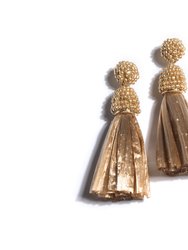 Serafina Earrings, Gold - Gold