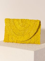 Simonetta Clutch, Yellow - Yellow