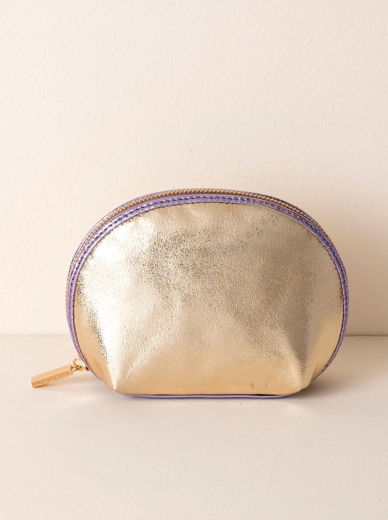 Skyler Cosmetic Pouch, Gold