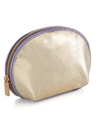 Skyler Cosmetic Pouch, Gold - Gold