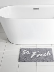 "So Fresh" Bath Mat - Grey