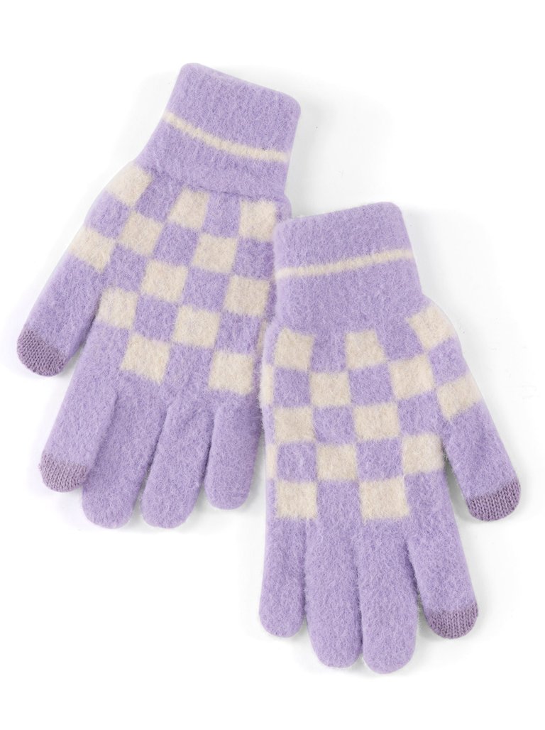 Tanner Touchscreen Gloves, Lilac - Lilac