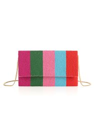 Taylor Beaded Clutch, Multi