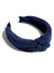 Terry Knotted Headband, Navy - Navy