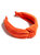 Terry Knotted Headband, Orange - Orange