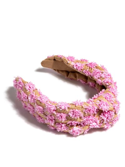 Shiraleah Tufted Straw Knotted Headband, Pink product