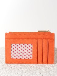 Verona Card Holder, Orange