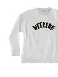 "Weekend" Sweatshirt - Ivory