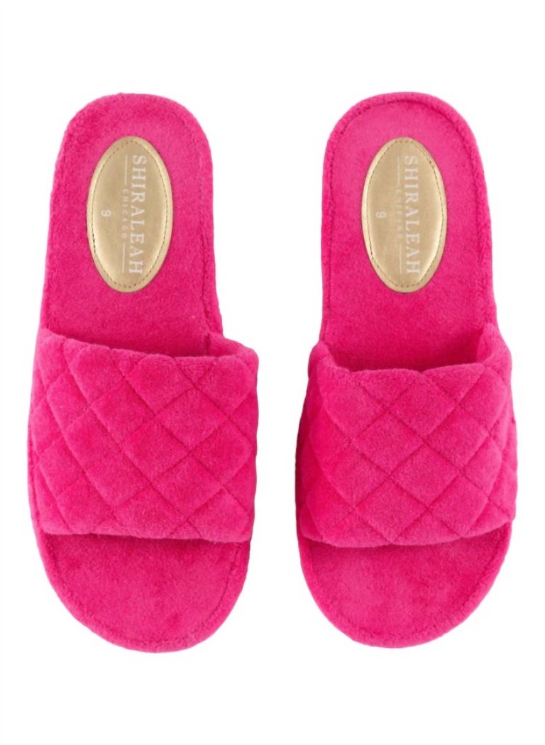 Women's Sol Pool Slides In Fuchsia - Fuchsia