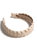 Woven Faux Leather Headband, Ivory