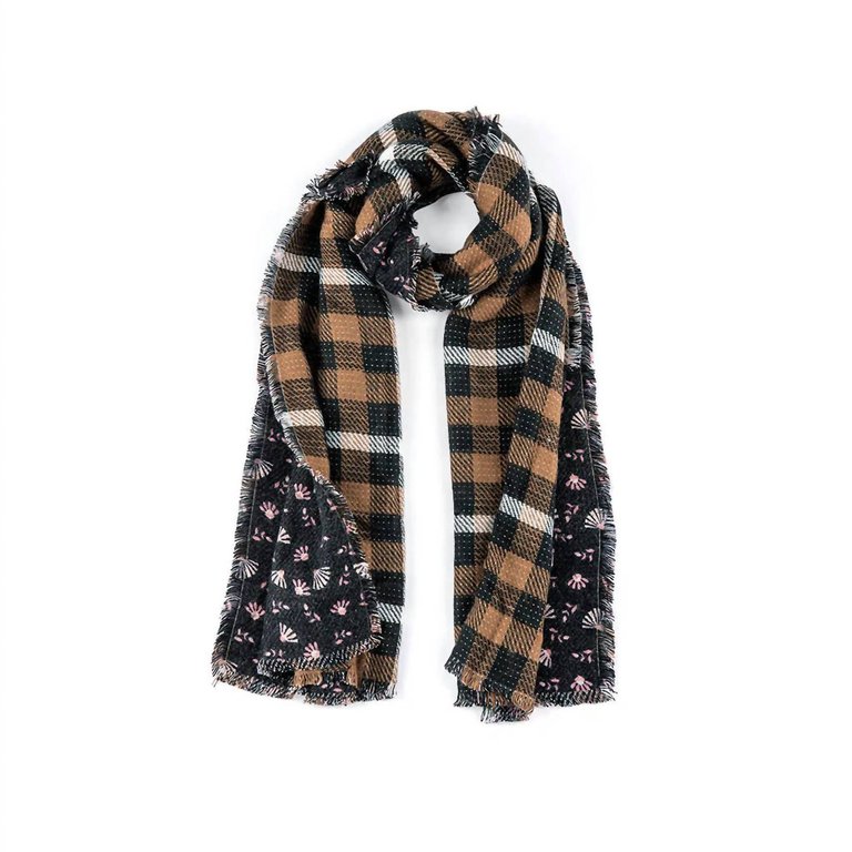 Yale Scarf In Black - Black