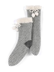 Yancy Slipper Socks - Grey - Grey