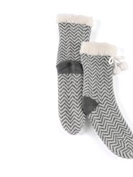 Yancy Slipper Socks - Grey