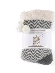 Yancy Slipper Socks - Grey