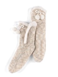 Yosemit Slipper Socks, Oatmeal - Oatmeal