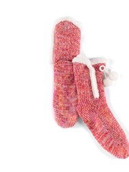Yosemit Slipper Socks, Pink