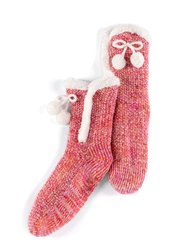 Yosemit Slipper Socks, Pink - Pink