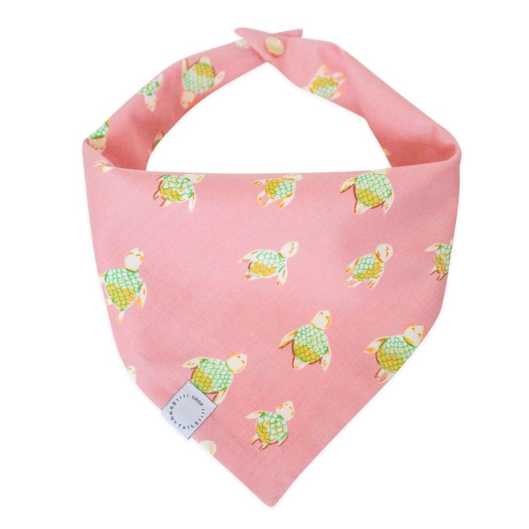 Just Keep Swimming Turtles Dog Bandana - Turtles