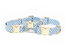 Malibu Blue Gingham Dog Collar