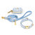 Malibu Blue Waterproof Cloud Dog Leash