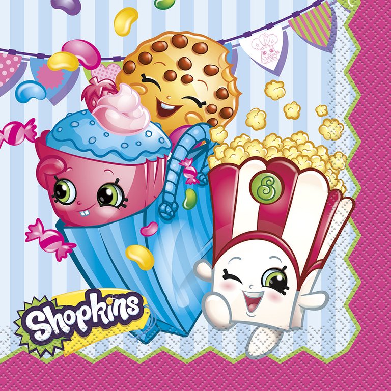 Shopkins Luncheon Napkins 16 Per Pack]