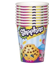 Shopkins Paper Cups 8 Per Pack - 9 oz - 270 ml]