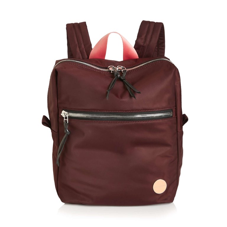 Ace Small Backpack - Burgundy