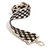 Boardwalk Bag Strap - Black/Cream/Checker