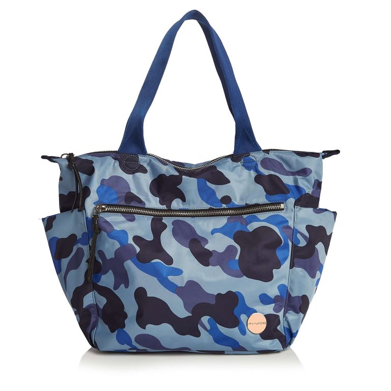 Tillie Tote Bag - Blue Camo