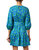 Becca Print Cotton Dress In Blue & Green