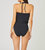 Belted One Piece Swimsuit In Jet