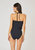 Belted One Piece Swimsuit In Jet