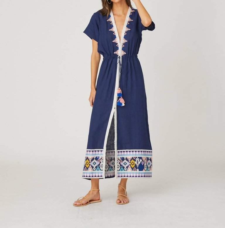 Classic Duster In Navy - Navy